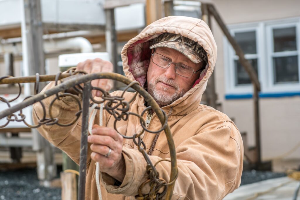 Ted Daniels, Skipjack dredge repair