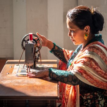 Kebaya making with Master Nuri Auger and apprentice Stacy Stube
